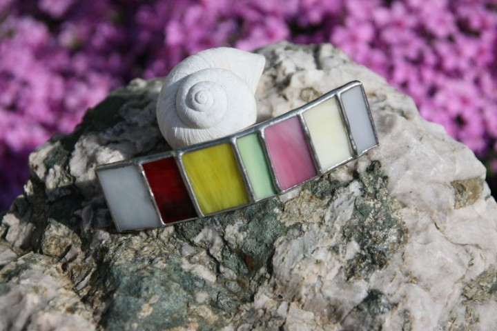 Spona barevná - Tiffany šperky