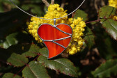 Srdce velké oranžové - Tiffany šperky