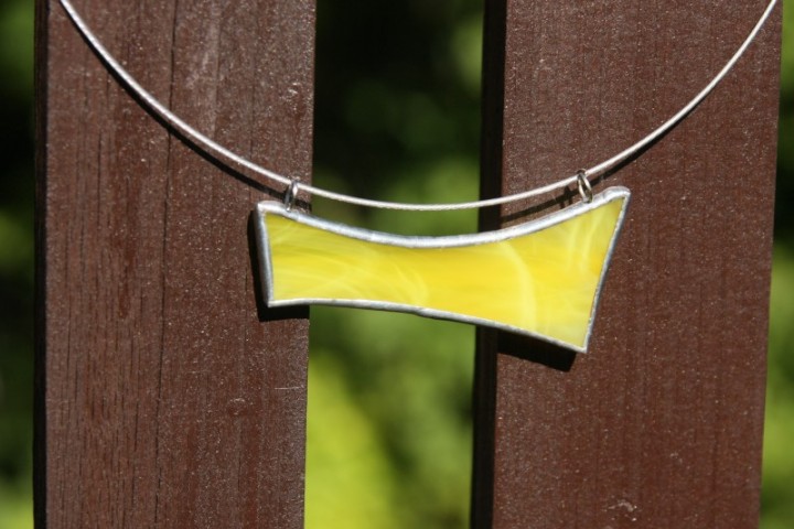 Náhrdelník sluníčkově žlutý - Tiffany šperky
