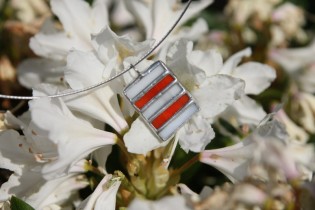 Červeno-bílý šperk - Tiffany šperky