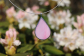 Šperk - kapka růžová - Tiffany šperky