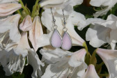 Náušnice kapky růžové - Tiffany šperky