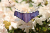Náhrdelník velký fialový - Tiffany šperky