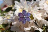 Kytička fialová - Tiffany šperky