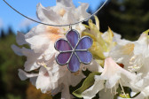 Kytička fialová - Tiffany šperky