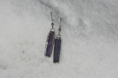 Náušnice fialové střední - Tiffany šperky