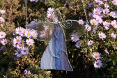 Anděl fialový zdobený - Tiffany šperky