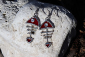 Červená rybička - Tiffany šperky