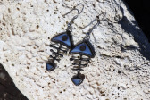 Modrá rybička s patinou - Tiffany šperky