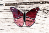 Fialový motýlek na zavěšení - Tiffany šperky