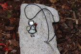 Andílek s červenou kytičkou - Tiffany šperky