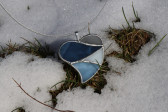 Srdce ze zimních barev - Tiffany šperky