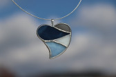 Srdce ze zimních barev - Tiffany šperky