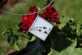 Modrobílý šperk paní Zimy - Tiffany šperky