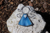 Andílek se srdíčkem modrý - Tiffany šperky