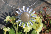 Cínované sluníčko - Tiffany šperky