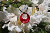 Červený náhrdelník - Tiffany šperky