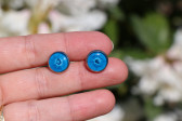 Tyrkysově modré náušnice puzety - Tiffany šperky