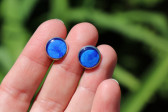 Modré náušnice puzety - Tiffany šperky