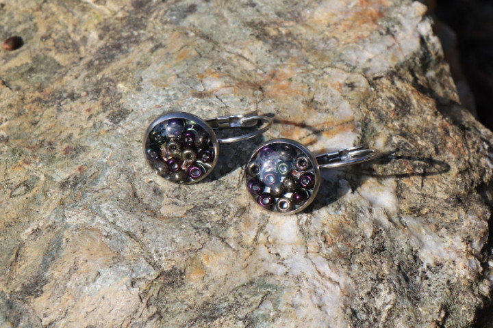 Náušnice z korálků barevné - Tiffany šperky