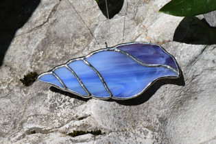 Mušle fialovo-modrá - Tiffany šperky