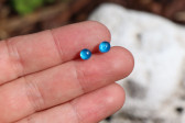 Náušnice - malinké modré - Tiffany šperky