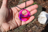 Růžový náhrdelník velký - Tiffany šperky