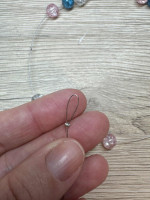 Lapač slunce velký - ozdoben růžovou a modrou - Tiffany šperky